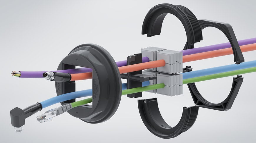 Entrées de câble modulaires pour câbles avec connecteurs